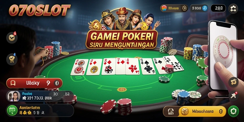 Screenshot utama 070SLOT yang menampilkan keseruan gameplay Poker.
