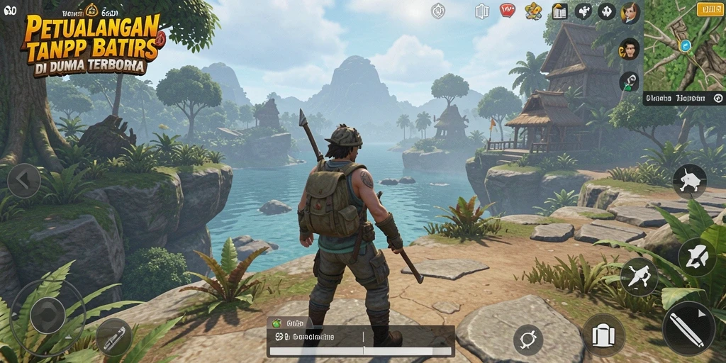 Tampilan gameplay Open World yang menarik dan dinamis.