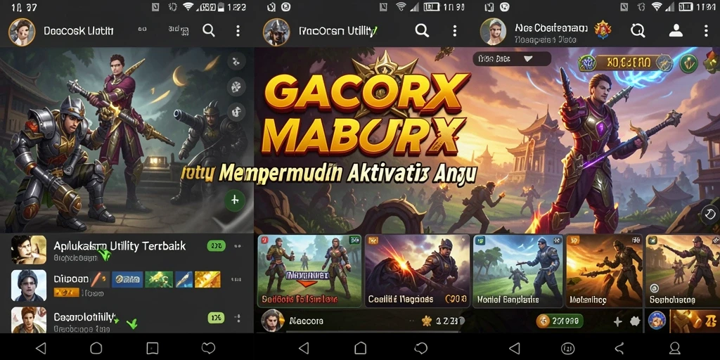Tampilan antarmuka GACORX yang menarik dan fungsional.