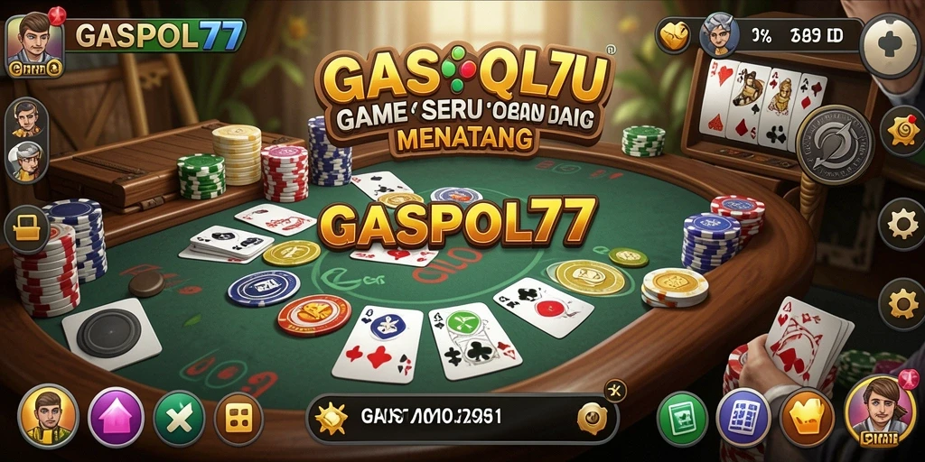 Tampilan permainan QiuQiu yang seru dan interaktif di GASPOL77.