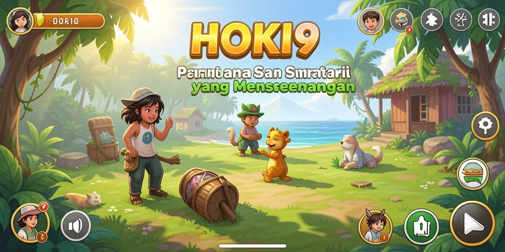 Tampilan layar permainan HOKI9 yang penuh warna dan menarik.