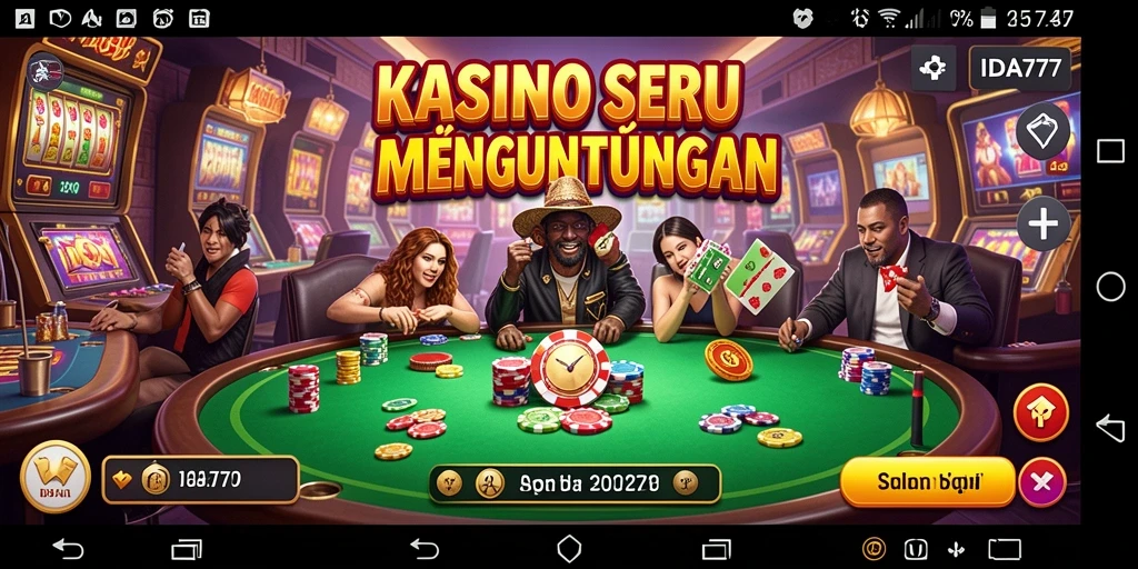 Tampilan menarik dari gameplay Kasino IDA777 yang seru dan menghibur.