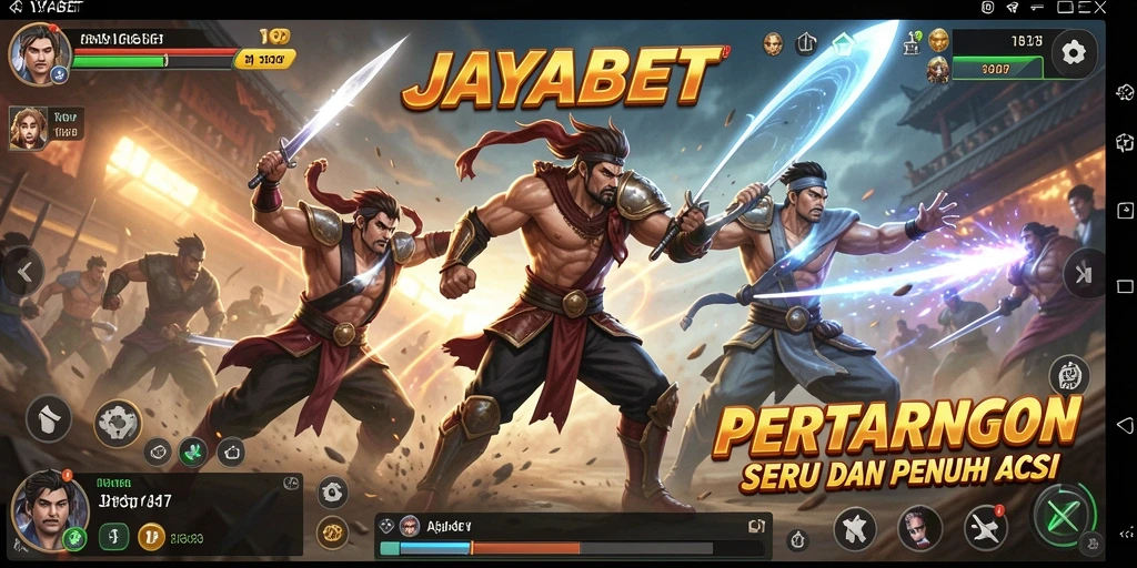 Tangkapan layar gameplay <strong>JAYABET</strong> menunjukkan pertarungan seru dalam aksi.