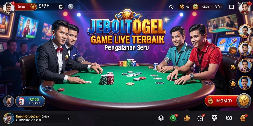 Tampilan gameplay seru dari JEBOLTOGEL dalam Live Casino.