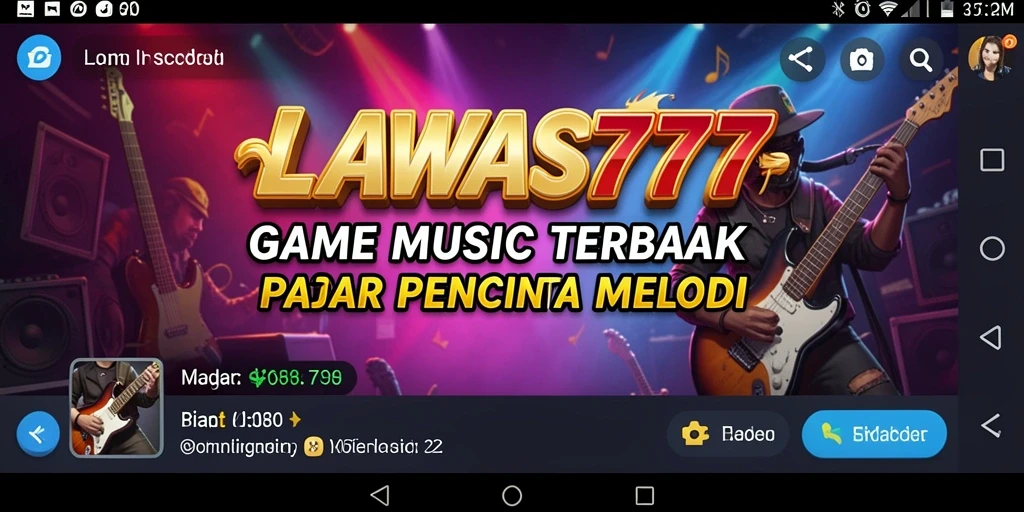 Tangkapan layar LAWAS777 menampilkan gameplay musik yang seru dan menarik.