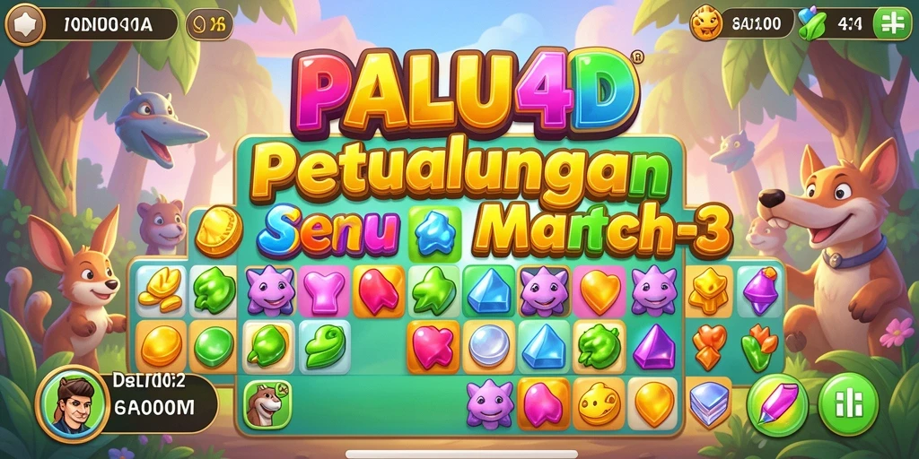 Tangkap momen serunya saat bermain PALU4D Match-3.