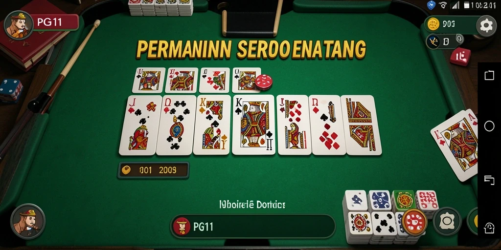 Screenshot gameplay PG11 yang menunjukkan aksi seru permainan Domino.