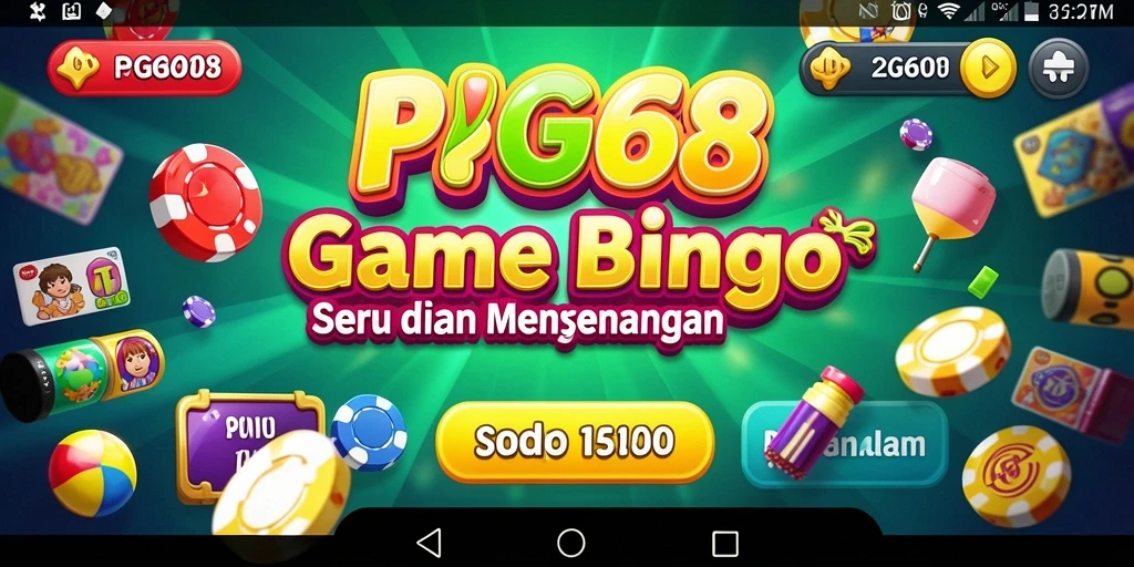Screenshot gameplay PGG68 yang menampilkan suasana seru permainan Bingo.