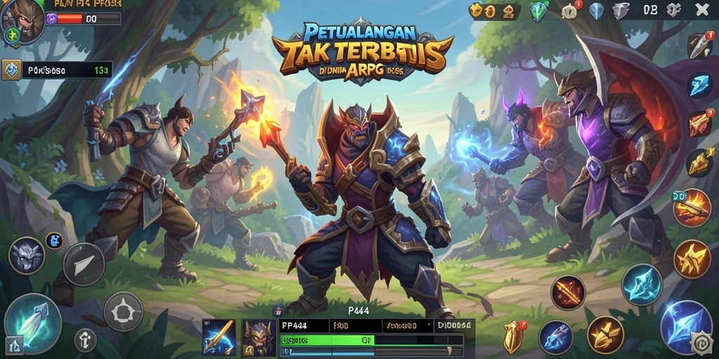 Gameplay PP444 yang menegangkan dalam dunia ARPG.