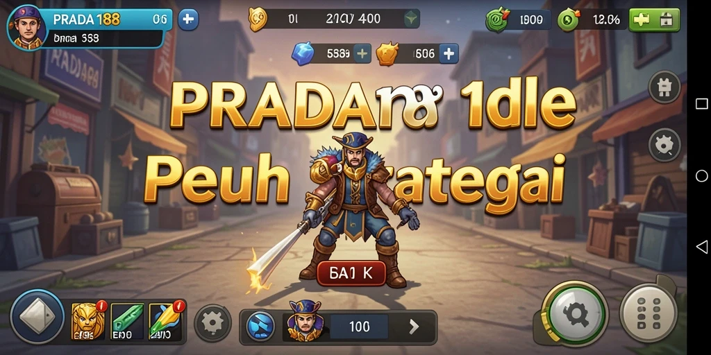 Tampilan menarik gameplay Idle PRADA188 yang memukau.