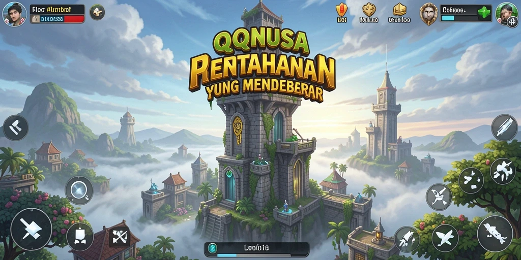 Tangkapan layar menunjukkan aksi mendebarkan dalam permainan Tower Defense.