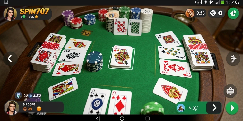 Screenshot SPIN707 menampilkan momen gameplay seru permainan Gaple.