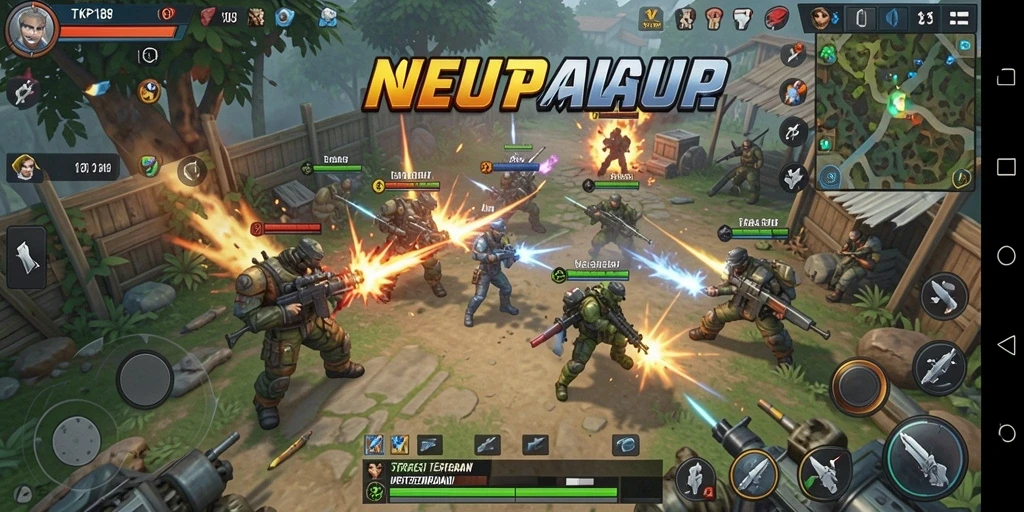 Tampilan gameplay menegangkan dari game strategi TKP188 di layar.
